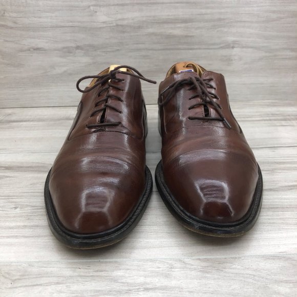 Johnston & Murphy Oxfords Men\'s Size 10.5 Brown Leather Lace Up Dress Shoes main image 4